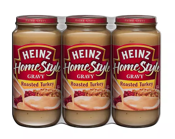 Heinz HomeStyle Roasted Turkey Gravy, Pack of 3, 18.6 oz Jars, by LYNIQUE (total 54.Oz.)